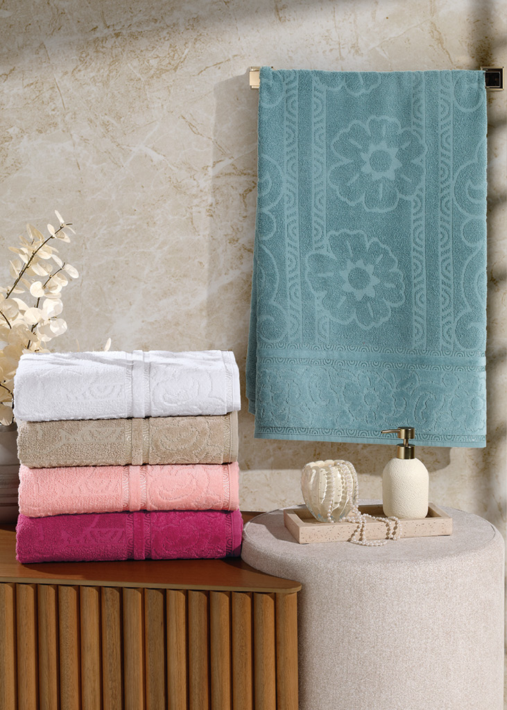 Toalha Jacquard Flower